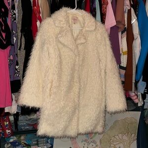 Cream Faux Fur Jacket